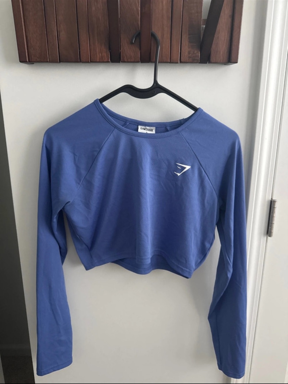 Gymshark Women’s Crop Long-Sleeve Top in Periwinkle